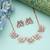 Pink color butterfly design anti tarnish necklace set stylish fashion