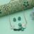 Green color flower design anti tarnish necklace set festive look