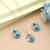 Turquoise blue color anti tarnish necklace set fashion style