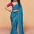 Premium satin silk saree with sequin heavy embroidery work