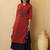 Red Thread Work Cotton Kurta