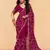 Stylish frandy fabric saree with sequin embroidery