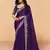 Stylish organza crush saree with sequin embroidery