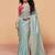 Designer organza saree with sequin heavy embroidery work