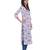  White & Purple Floral Printed Cotton Straight Kurta