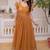 Precious Yellow Sequins Organza Haldi Wear Gown