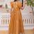 Precious Yellow Sequins Organza Haldi Wear Gown