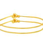Memoir gold plated snake chain design  light eight anklet traditional jewellery for women