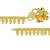 Memoir gold plated ethnic beaded bridal wedding auspicious marriage wedding anklets for women