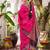 Pink color woven work soft silk party wear saree with blouse