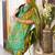 Musturd yellow color woven work soft silk party wear saree with blouse