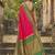 Pink color woven work soft silk party wear saree with blouse