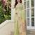 Light green color woven work soft linen cotton saree with blouse