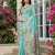 Sky blue color woven work soft linen cotton saree with blouse