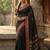 Black color soft silk zari woven women's beautiful saree with blouse