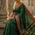Green color soft silk zari woven women's beautiful saree with blouse