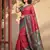 Red color pochampally silk zari woven women's indian saree