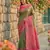 Mehendi green color pochampally silk blend zari woven women's indian saree