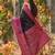 Black color pochampally silk zari woven women's indian saree
