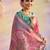 Pink color soft silk zari woven women's indian saree