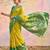 Green color soft silk zari woven women's indian saree