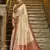 Maroon color banarasi silk blend zari weaving work saree with blouese