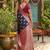 Navyblue color silk blend zari weaving work saree with blouse