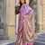 Multi color digital print satin crepe saree | elegant party wear soft satin crepe saree for women