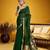 Green color pure munga silk handloom saree with blouse 