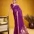 Purple color pure munga silk handloom saree with blouse | traditional handwoven munga silk saree for women