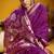 Purple color pure munga silk handloom saree with blouse 