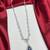 Royal blue teardrop crystal necklace earrings set – bridal statement jewelry
