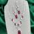 Bridal ruby red necklace and earring set | cz diamond choker
