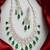 Emerald green cz necklace set: indian bollywood jewelry