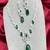Emerald green crystal jewelry set | silver plated bridal necklace earrings