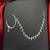 3 pc silver-look cz bridal nath with chain|traditional indian wedding nose ring jewelry