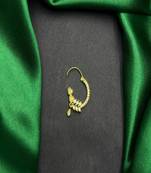 Gold kundan nath nose ring | indian bridal jewelry