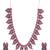 Oxidized silver ruby red necklace set, victorian style statement choker, boho ethnic indian jewelry