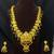 Antique gold temple jewelry set|lakshmi haaram necklace, jhumka earrings