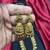 Antique gold temple jewelry set|ganesh lakshmi haram necklace, jhumka earrings