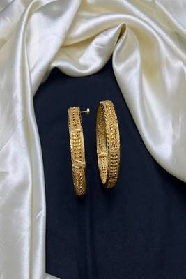 Intricate 22k gold plated antique bangles|traditional indian bridal filigree bracelet set 3