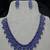 Royal blue crystal statement necklace set, sapphire blue bridal jewelry set