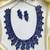 Royal blue crystal statement necklace set, sapphire blue bridal jewelry set