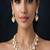 Kundan necklace set with earrings indian bridal jewelry gold plated polki choker