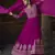 Magenta embroidered georgette semi-sttich wedding wear gown style with dupatta
