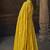 Yellow embroidered georgette semi-sttich wedding wear gown style with dupatta
