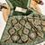 Women's green printed cotton saree with unstiched blouse piece