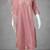 Label divine attire women pink cotton silk embroidered kurta pant set with net dupatta