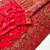 Red Color Kashmiri Thread Zari Woven Work Pashmina Dola Silk Saree