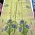 Parrot Green Color woven floral motifs Silk Saree